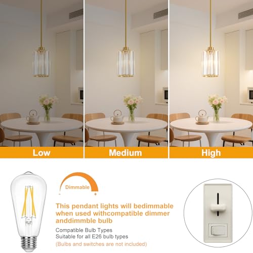 2 Pack Pendant Lights Kitchen Island (2 Count)