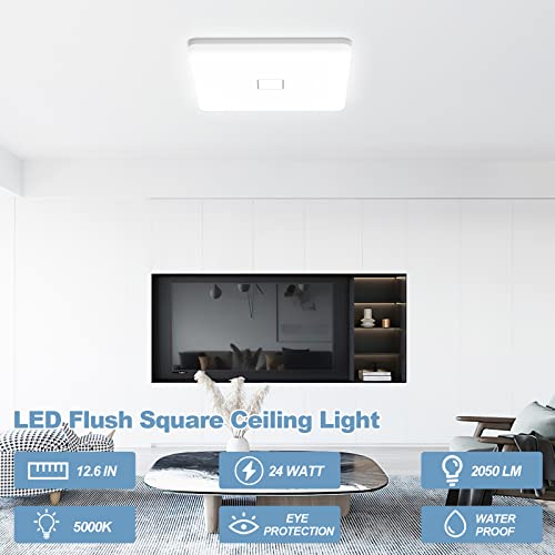 LED Flush Mount Ceiling Light (2 Count)
