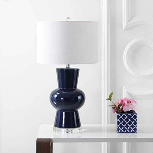 Julia Hourglass 28.5" Ceramic Bedside Table Lamp
