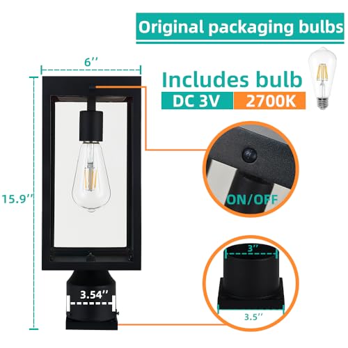 Dusk to Dawn Solar Lamp Post Light