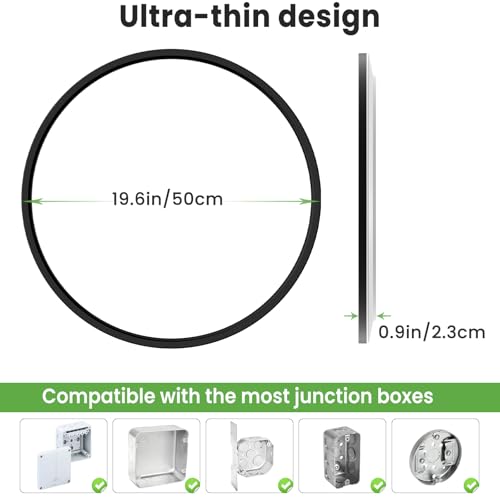 2Pack 20 inch LED Flush Mount Ceiling Light
