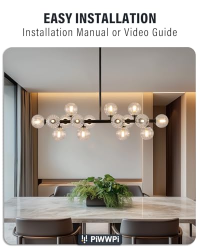 Glass Globe Sputnik Chandelier