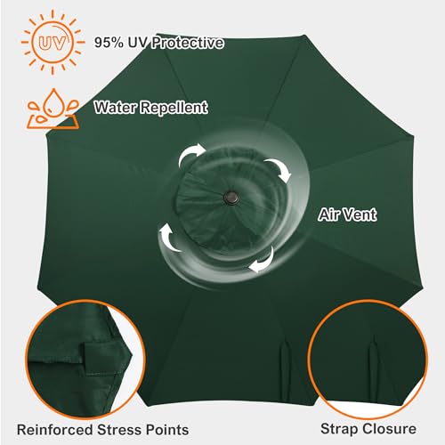 9ft Patio Umbrella Replacement Canopy