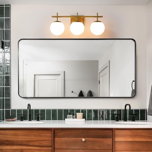 Gold Bathroom Light Fixtures (3 Count)