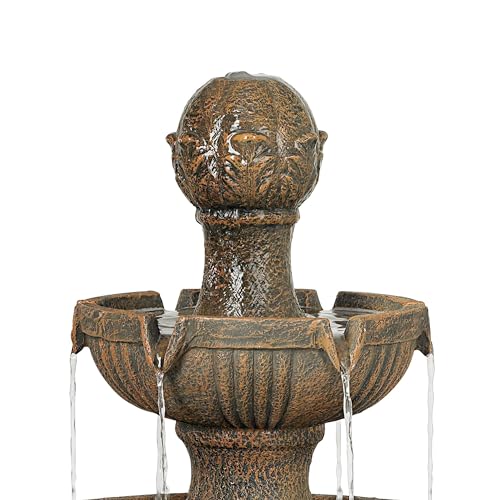 Ravenna 43" Large Italian Garden Tiered Outdoor Fountain