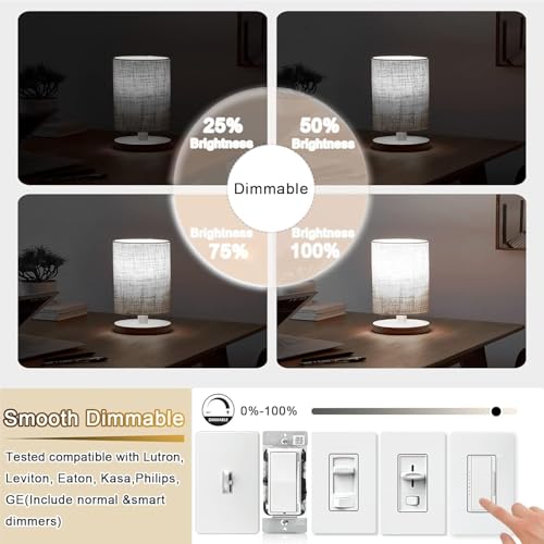 3.2 Inch 5000K Daylight White E26 LED Bulb 60 Watt Equal (6 Count)