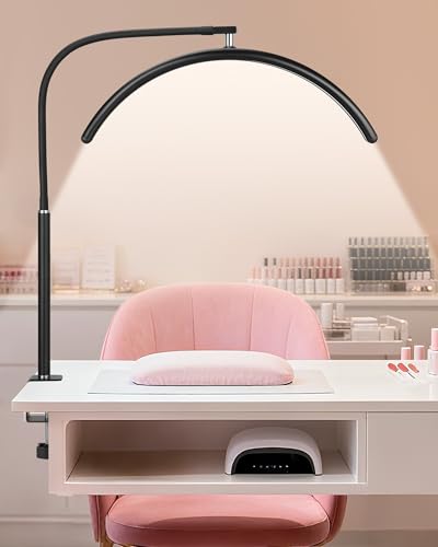 Professional Half Moon LED Desk Light for Nail Techs & Artists