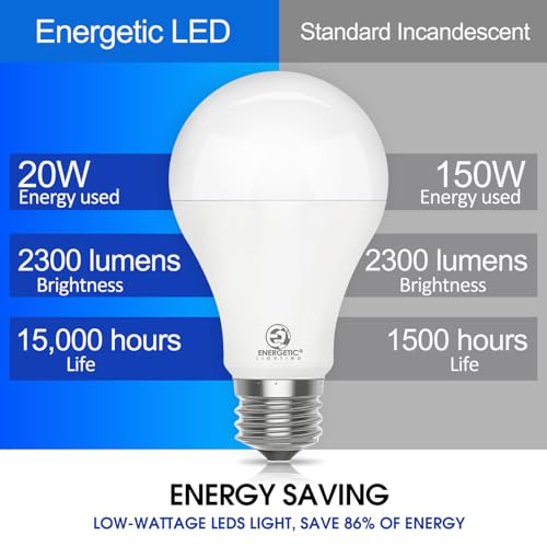 Energetic Dimmable A21 LED Bulb (2 Count)