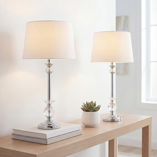 Elizabeth 33" Crystal Metal Table Lamp