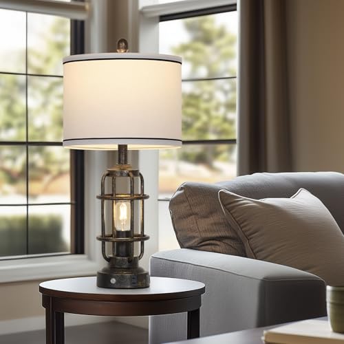26" Vintage Industrial Table Lamps Set of 2 (2 Count)