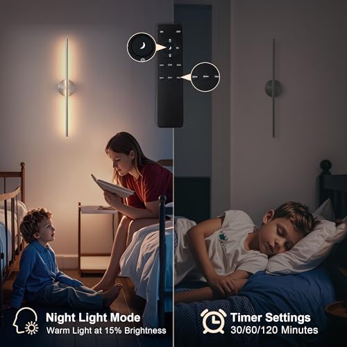Removable Battery Operated Wall Sconces Set of Two (2 Count)
