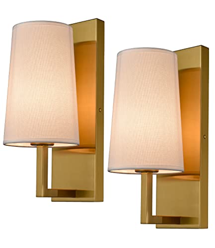 Mid Century Modern Gold Wall Sconces Set of 2 (2 Count)