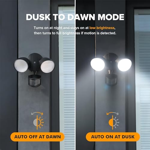 2 Pack 32W 3500 Lumen LED Security Lights Motion Sensor Light Outdoor (2 Count)