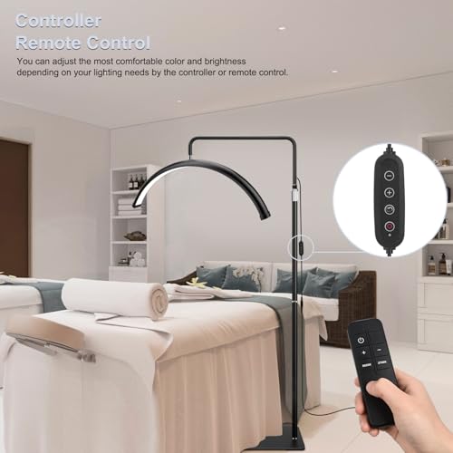 24" Half Moon Lash Light with Phone Holder & Remote Control