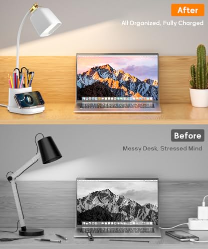 LED Desk Lamps for Home Office with Charger