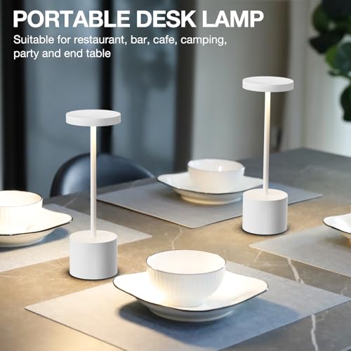 White Cordless Lamp Set