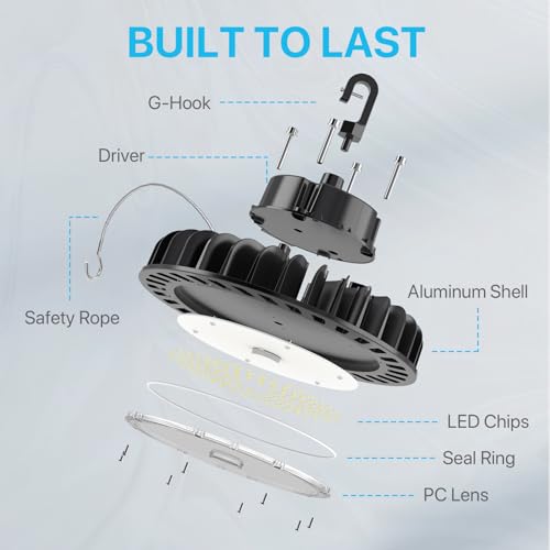 4Pack LED UFO High Bay Lights 100W 14 (4 Count)