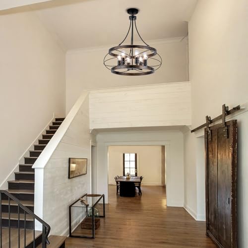 6 Light Farmhouse Chandelier
