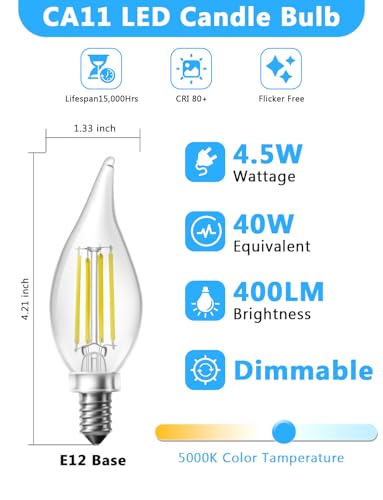 Chandelier Light Bulbs (12 Count)