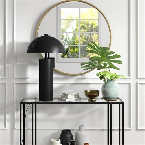 York 27" Tall Table Lamp with Metal Shade in Blackened Bronze