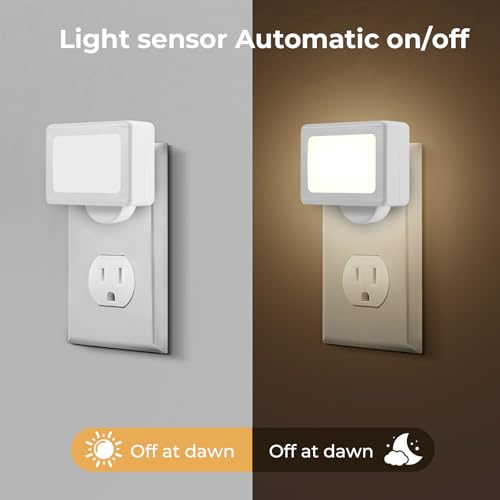 4 Pack Night Light Plug in Wall with Adjustable Direction (4 Count)