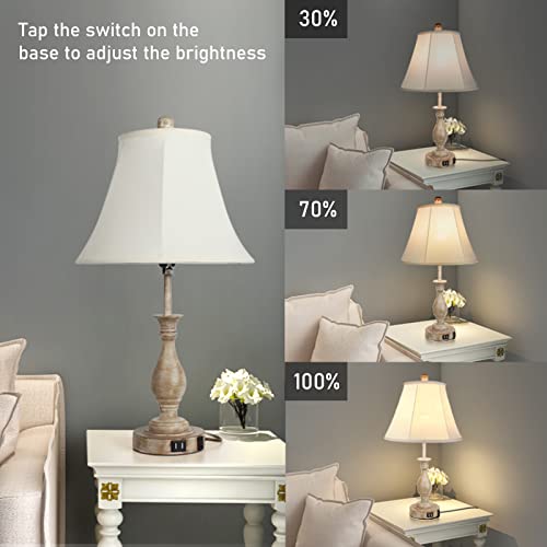 Farmhouse Table Lamp Touch Control 3