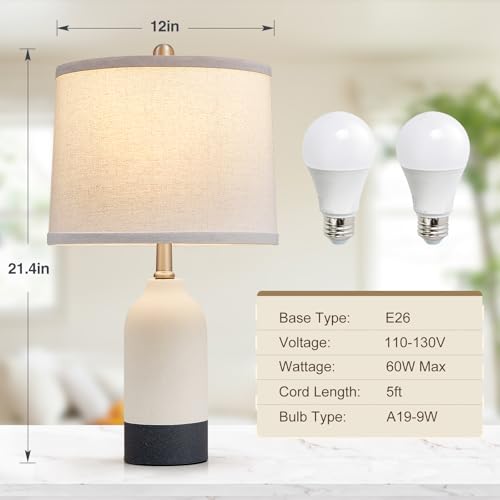 Ceramic Table Lamp Set of 2 (2 Count)