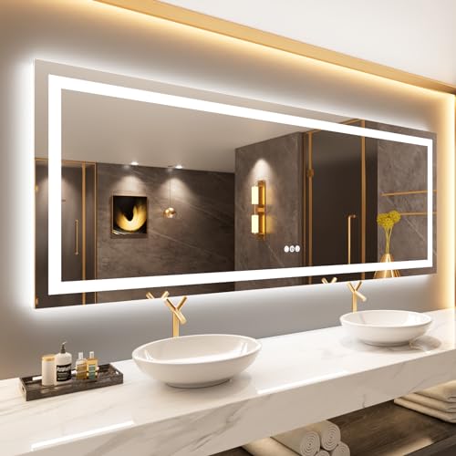 84"X32" LED Bathroom Mirror with Lights