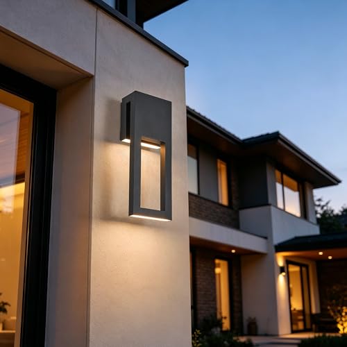 Set of 2 Dusk to Dawn Outdoor Wall Lights (2 Count)