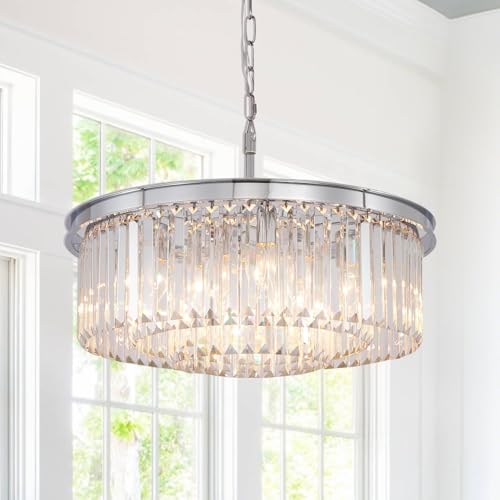 Crystal Chandelier Modern Chrome Chandeliers Lighting Pendant Ceiling Light Fixture 3