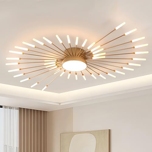 50.4 Inch Modern LED Flush Mount Ceiling Light