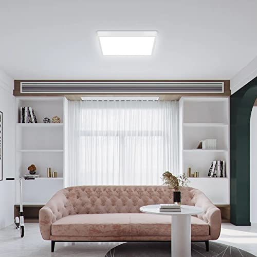 12 inch Dimmable LED Flush Mount Ceiling Light with Remote
