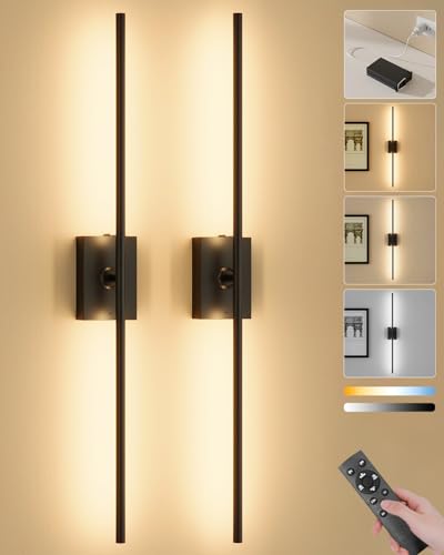Battery Operated Wall Sconces Set of 2 (2 Count)