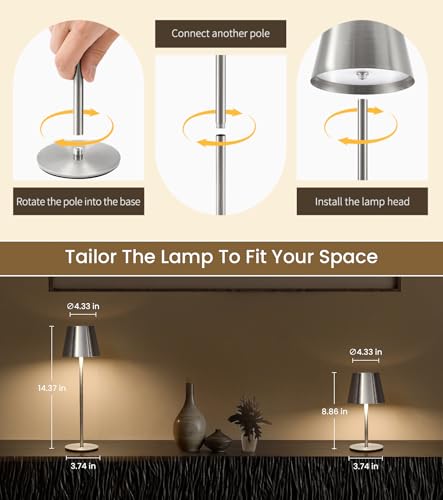 3 Pack Cordless Table Lamp (3 Count)