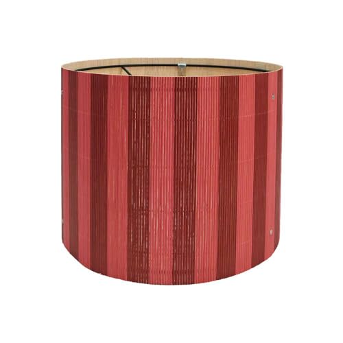 bamboo lamp shade with modern decorative red &black stripe