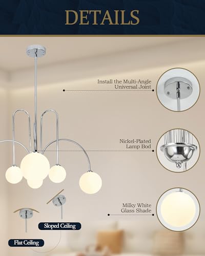 Nickel Sputnik Chandelier