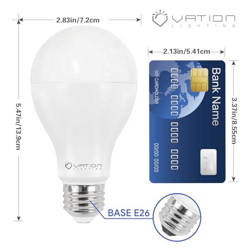 A21 18W Dimmable LED Light Bulb (4 Count)