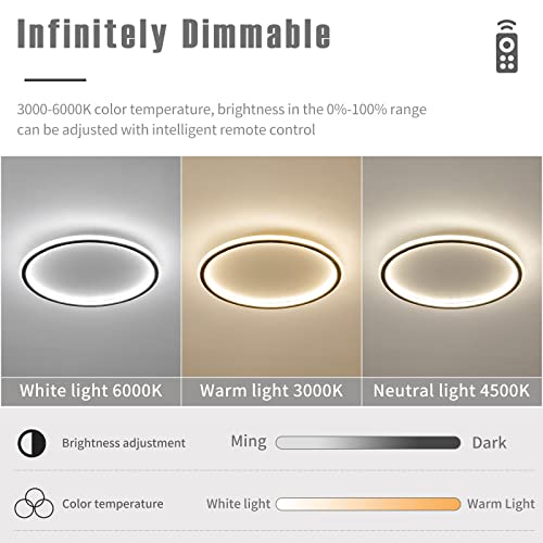 23.6 Inch Flush Mount Ceiling Light