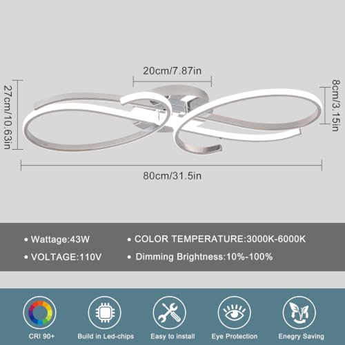 LED Flush Mount Ceiling Light