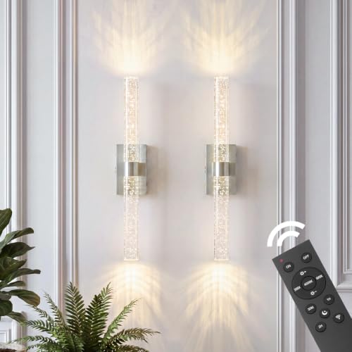 Battery Operated Wall Sconces Set of 2 (2 Count)