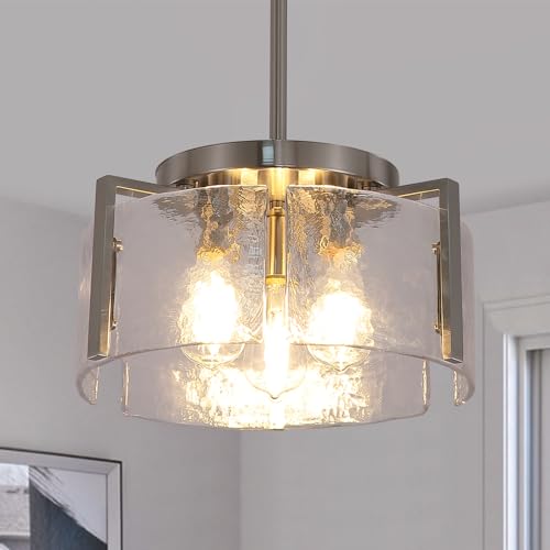 Nickel Chandeliers for Dining Room Light Fixture