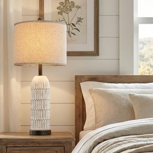 26.5" Bedside Table Lamps Set of 2