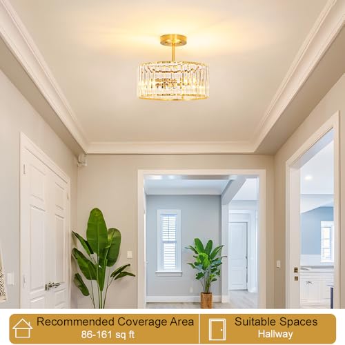 Modern Crystal Ceiling Light