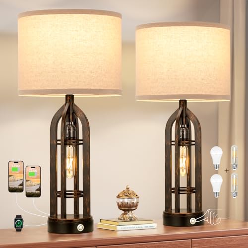 Table Lamps for Living Room (2 Count)