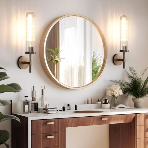 19.5" Knurled‑Craft Hardwired Bronze Wall Sconce