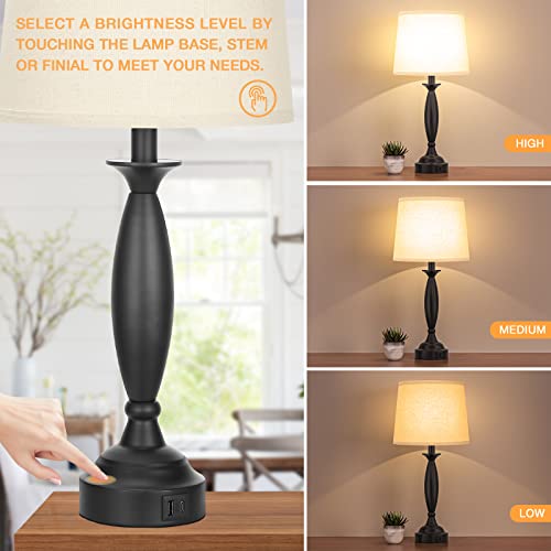 Bedroom Lamps for Nightstand (2 Count)