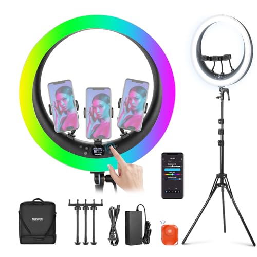 19" RGB LED Ring Light with Stand