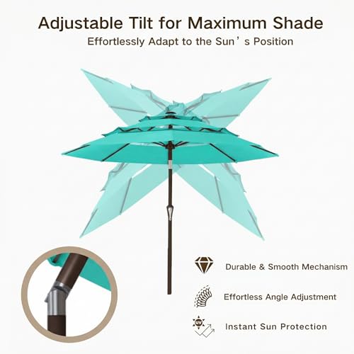 9ft 3 Tier Patio Umbrella