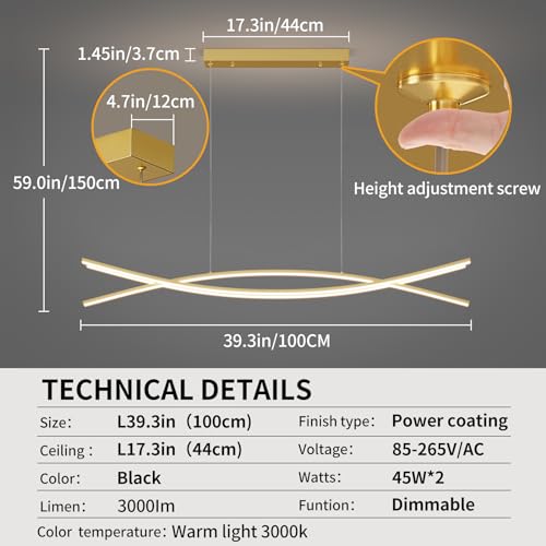 Modern Chandelier with 1%
