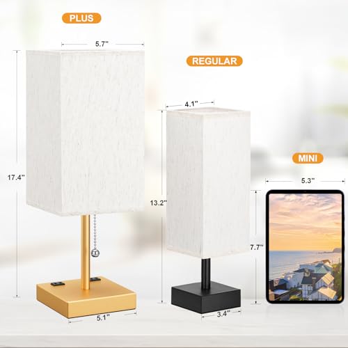 Gold Bedside Lamp for Bedroom